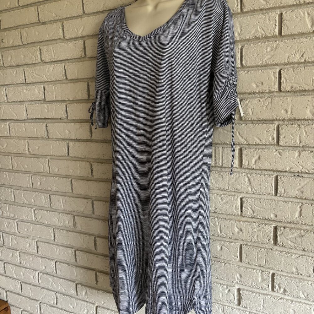 Talbots Women's Striped Swing Dress Casual Small NWT